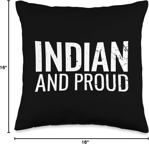 Miniatura 4 de Indian And Proud Vintage India Throw Pillow
