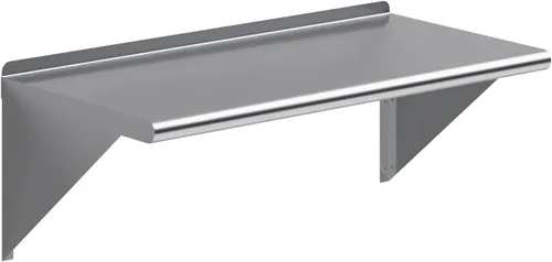 Miniatura 11 de AmGood Estante de pared de acero inoxidable de 36 pulgadas de largo x 14 pulgadas de profundidad Certificado NSF Estantería de metal