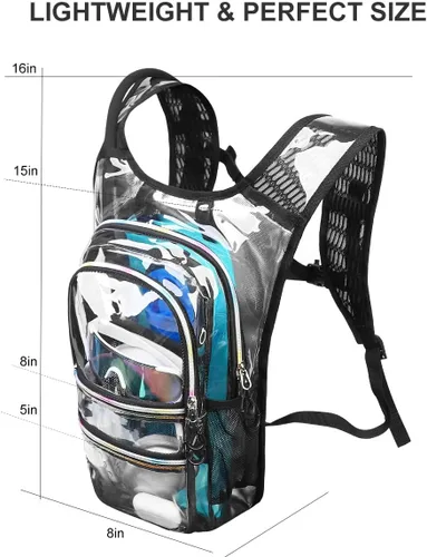 Miniatura 6 de Mothybot Paquete de mochila de hidratación, mochila de agua de 20 litros incluida, bolsa de hidratación de 2 litros, esencial para festivales