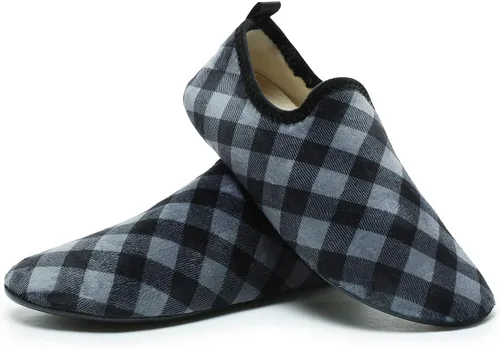 Miniatura 19 de QZKDM - Pantuflas ligeras antideslizantes para casa, para ponerse sin ayuda, para caminar descalzo, para ejercicio en casa y yoga, para hombres
