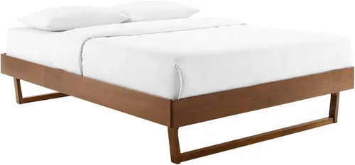 Miniatura 3 de Modway MOD-6212-WAL Billie - Marco de cama con plataforma de madera, tamaño individual, nogal Nuez