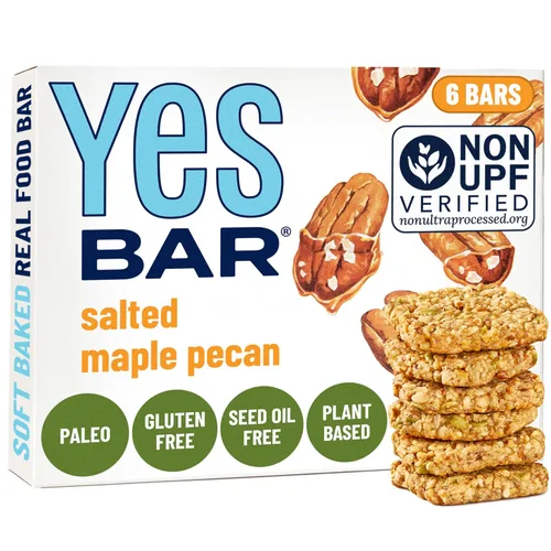 Miniatura 22 de YES Nut Bars - Fresa y coco - Barras suaves masticables saludables hechas con jarabe de arce orgánico, veganas, paleo, sin gluten, sin azúcar