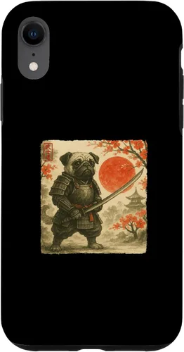 Miniatura 25 de Pug Samurai Japanese Warrior Costume Sumi-e Art Funny Case for iPhone 17