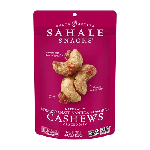 Miniatura 11 de Sahale Snacks - Mezcla glaseada de pacanas al ron y bananas, 4 onzas (paquete de 6)