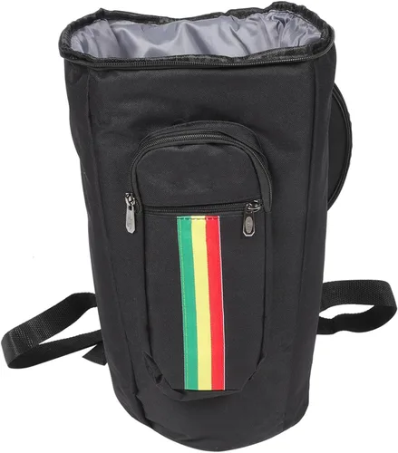 Miniatura 7 de Kit de batería africana para niños, instrumentos musicales africanos, bolsa de transporte de tambor africano, bolsa de gran capacidad, maletas