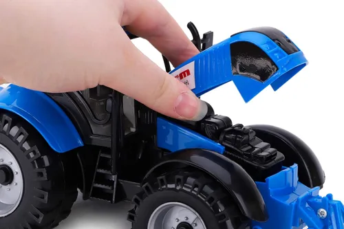 Miniatura 4 de Toyland Tractor agrícola accionado por fricción con sombrero de apertura, disponible en rosa, azul, rojo y verde (azul)