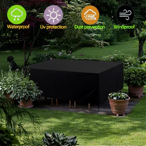 Miniatura 5 de Patio Furniture Covers, Outdoor Furniture Cover Waterproof, Backyard Lawn and Balcony Lounge Sofa Covers 17.7*15.7*9.8inch