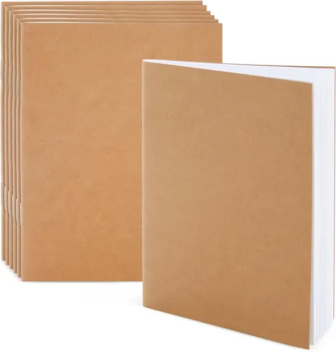 Miniatura 5 de Paper Junkie Cuadernos a Granel - A6 de 4 x 6 Pulgadas, Kraft, Sin Líneas, Paquete de 24 - Cuaderno de Bocetos en Blanco y Mini Blocs de Bocetos