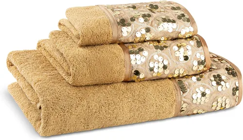 Miniatura 56 de Zahari Home Capri - Juego de toallas de baño de 3 piezas, toalla de baño, toalla de mano y toalla facial, decoración moderna, hermoso diseño único