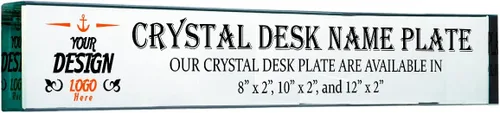 PlaqueMaker Placas de identificación personalizadas para escritorios, grabadas a medida o impresas en color, incluye un logotipo, decoración de