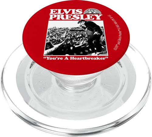 Miniatura 8 de Sun Records X Elvis Presley PopSockets PopGrip estándar You're A Heartbreaker