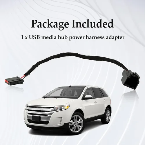 Miniatura 6 de Módulo Hub de Medios USB Caja Adaptador de Corriente Arnés de Cableado Compatible con Ford Sync 2 a SYNC 3 Actualización Retrofit (GEN1)