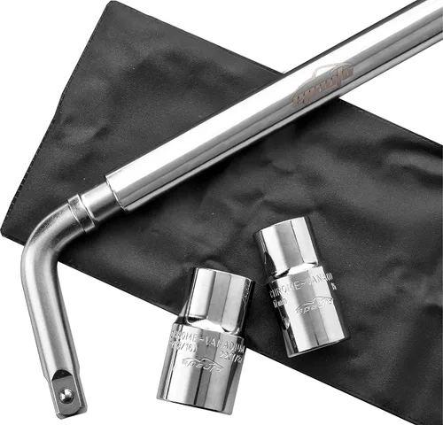 Miniatura 6 de EPAuto Llave de cruceta telescópica, llave para rueda con cuencas de CR-V (17/19, 21/22mm)