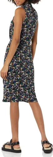 Miniatura 2 de Tienda Essentials Vestido cruzado cruzado sin mangas con cuello cruzado para mujer