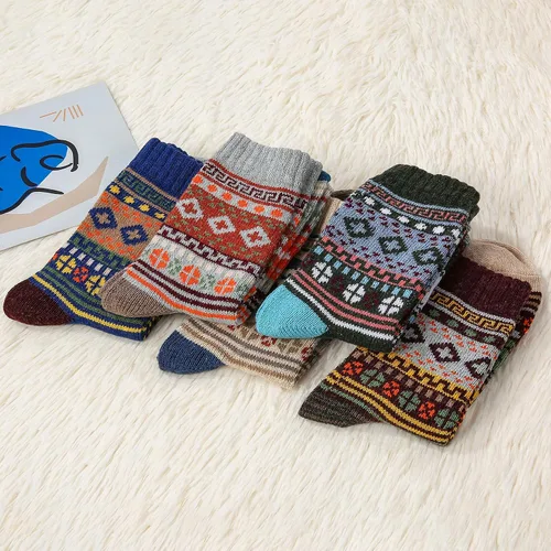 Miniatura 4 de Zando Calcetines de lana para mujer, calcetines atléticos de invierno, calcetines cálidos de lana merina, calcetines suaves y gruesos de media