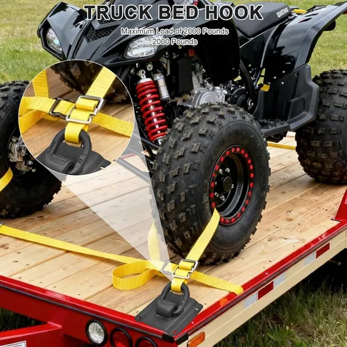 Miniatura 8 de Truck Bed Tie Down Anchor for Ford F150 2015‑2025 (Lightning/Raptor) Solid Forged Steel F250 F350 F550 2015‑2025, 5500LBS Heavy Duty, for