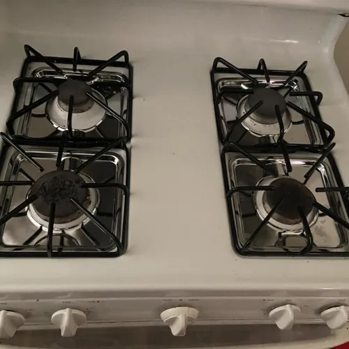 Miniatura 6 de Piezas de repuesto de rejilla WB31K10016 WB31K10015 mejoradas para piezas de estufa GE, 8.75 x 8.75 pulgadas, rejilla de quemador de hierro fundido
