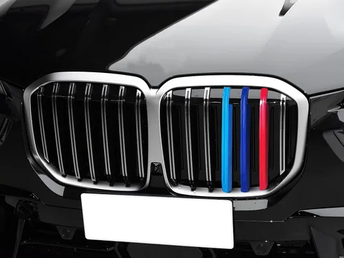Miniatura 6 de Lanyun Compatible con bmw X7 G07 2023 - Accesorios para parrilla de color ABS, con 7 barras verticales