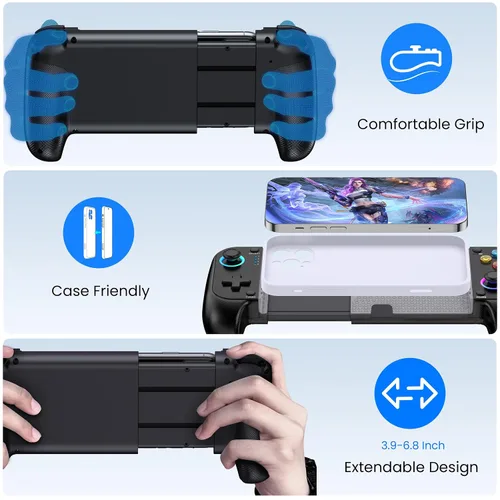 Miniatura 6 de AXYBCOOL Wireless Mobile Controller for iPhone & Android - Hall Effect Joystick, No Drift - Compatible with Xbox Game Pass, Steam Link, Call of