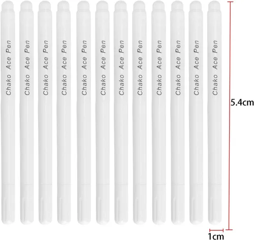 Miniatura 5 de 12 bolígrafos de marcado de tela borrable en agua, marcador de tela de tinta que desaparece, para coser, aire, borrable, soluble en agua, tinta