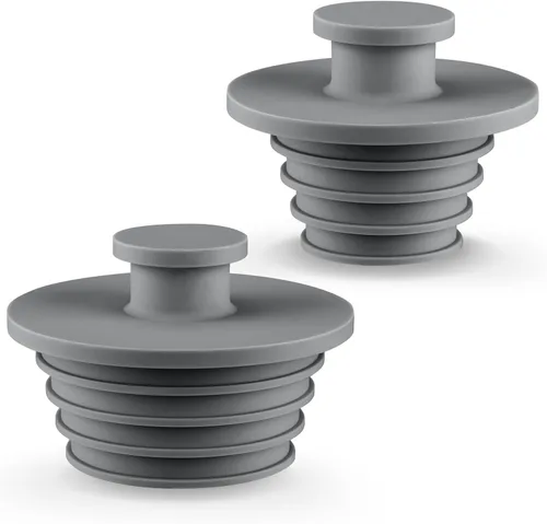 Miniatura 10 de Aluvor Tapón para bañera, 2 piezas, tapón de fregadero, tapón de bañera, tapón de drenaje de ducha de baño, tapón de drenaje de bañera de silicona
