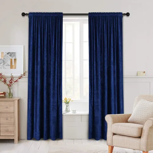 Miniatura 34 de Cortinas de doble cara de felpilla para cortina de cocina, cenefa para sala de estar