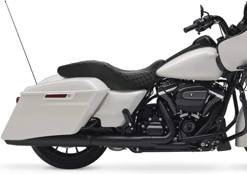 Miniatura 5 de Asiento de conductor, pasajero y piloto - SLMOTO Asiento de motocicleta de una pieza para 2 personas, compatible con Harley Touring Road King CVO