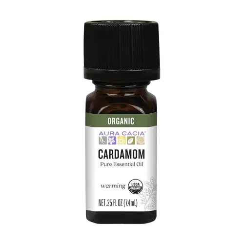 Aura Cacia Cardamomo orgánico, 0.25 FZ