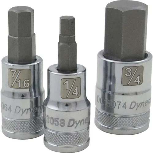 Miniatura 3 de Dynamic Unidad de 1/2" 8 piezas SAE estándar, juego de llaves hexagonales, 1/4" - 3/4