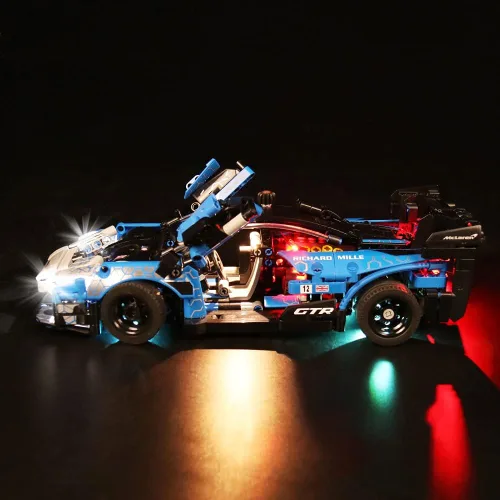 Miniatura 5 de VONADO Kit de luces LED compatible con Lego McLaren Senna GTR, iluminación de control remoto compatible con Lego Technic Cars (sin modelo Lego)