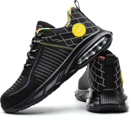 Miniatura 3 de Men Women Safety Shoes Indestructible Steel Toe Shoes Puncture Proof Non Slip Work Shoes Lightweight Work Sneakers Air Cushion Warehouse Industry