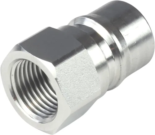 Miniatura 3 de HFS (R) 1/2" hembra NPT acoplador de desconexión rápida conjunto hidráulico 304 acero inoxidable
