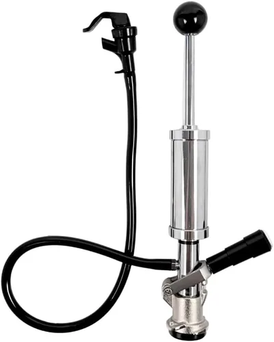 FastRack Bomba de fiesta de 4 pulgadas, sonda de acero inoxidable, Grifo de cerveza de 4 pulgadas resistente, Acoplador de barril completo de