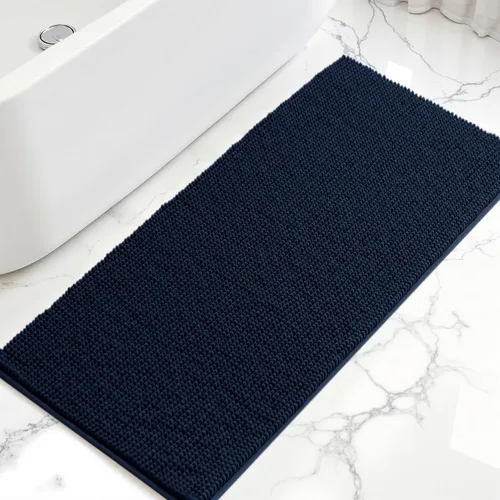 Miniatura 49 de Subrtex - Alfombras de baño de chenilla, tapete de baño de felpa corta y suave, tapete de ducha absorbente de agua, tapete de baño para la ducha