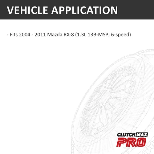 Miniatura 2 de PRO Performance Stage 2 Kit de embrague compatible con Mazda RX8 1.3L 13B-MSP 6 velocidades 2004 2005 2006 2007 2008 2009 2010 2011 2011