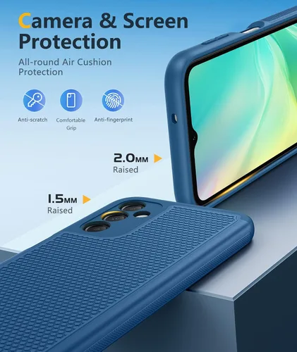 Miniatura 6 de FNTCASE Funda para teléfono Galaxy A14-5G: protección contra caídas de grado militar Samsung A14 5G, probada contra caídas de 14 pies, protector