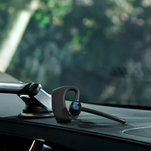 Miniatura 6 de BlueParrott Auriculares Bluetooth mono M500‑XT, micrófono dual alimentado por IA con cancelación de ruido del 93%, diseño de oreja abierta