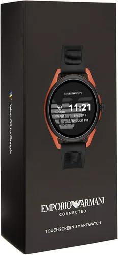 Miniatura 4 de Emporio Armani - Smartwatch 3 con tecnología Wear OS de Google con altavoz, frecuencia cardíaca, GPS, NFC y notificaciones de celular inteligente