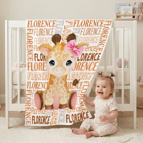 Miniatura 22 de Manta personalizada con nombre de bebé con diseño de mariposa, franela suave, mullida y cálida, manta ligera para sofá, cama, oficina, campamento