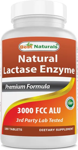 Miniatura 9 de Best Naturals, enzima de lactasa de acción rápida, 3000 FCC ALU, 180 tabletas (180 unidades (paquete de 3))