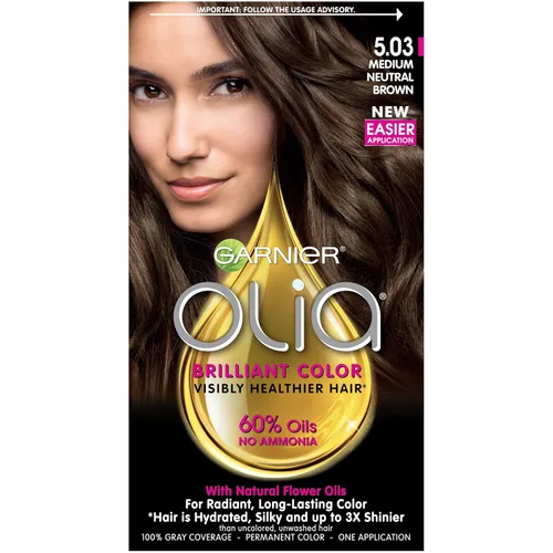 Miniatura 20 de Garnier Olia Tinte de cabello sin amoníaco [5.60] rojo granate medio, 1 unidad 5.6 Rojo granate medio