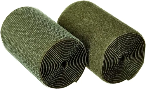 Miniatura 16 de Cinta de gancho y bucle de 4 pulgadas de ancho, verde follaje, para coser, no adhesiva, de 1 yarda de largo, cinta de gancho y bucle de nylon verde