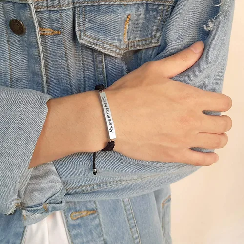 Miniatura 17 de Pulsera de urna personalizada para cenizas, recuerdos de joyería de cremación para mujeres y hombres, pulsera ajustable de cuerda tejida hecha a