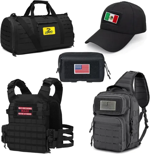 Miniatura 6 de GYGYL - Juego de 6 parches de bandera estadounidense, parches de gancho y bucle para bordar gorras, bolsos, mochilas, chalecos, uniformes militares