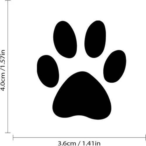Miniatura 4 de Juego de 12 calcomanías de vinilo con estampado de patas de perro, calcomanías de vinilo para ventana de coche, laptop, motocicleta, camión, Plata