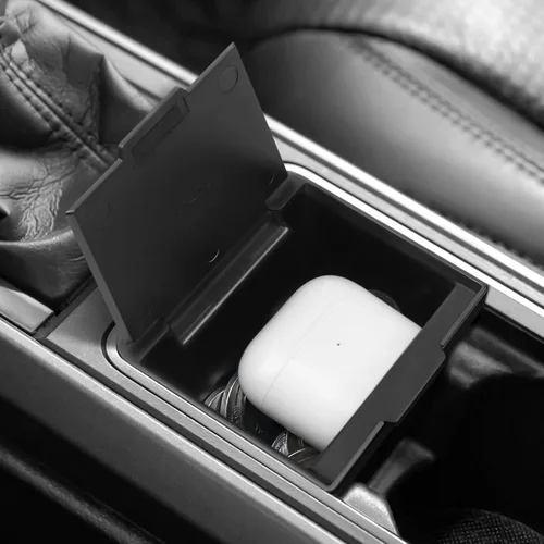 Miniatura 6 de Organizador de Monedas para Consola Central Compatible con Toyota 2016-2020 2021 2022 2023 Tacoma, Accesorios ABS, Portavasos, Caja de Almacenamiento