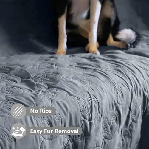 Miniatura 4 de Kritter Planet Funda antideslizante para sofá para mascotas, funda impermeable para cama de perro, lavable y protector de muebles para perros y gatos