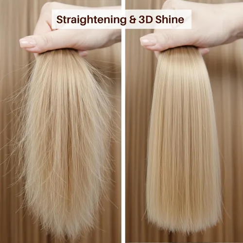 Miniatura 5 de Kachita Spell Tratamiento de queratina japonesa 3D alisador de cabello de alto brillo, fórmula mejorada que añade alto brillo y brillo, dura hasta