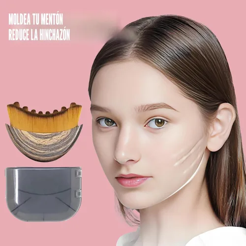 Miniatura 3 de Cepillo linfático de contorno facial, masajeador de drenaje linfático, reductor de doble barbilla, cepillo de drenaje linfático para cara, diseñado