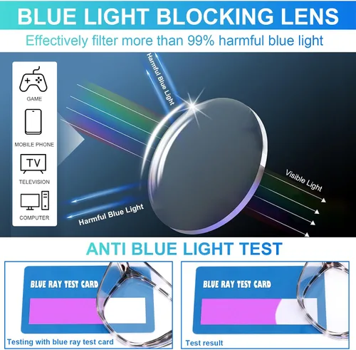 Miniatura 3 de OXG Z87.1+ - Paquete de 4 gafas de seguridad antivaho con estilo – Lentes de seguridad con bloqueo de luz azul para enfermeras